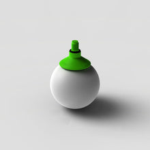 Load image into Gallery viewer, 8mm Threaded Rolling Ball Tip, Green Stem