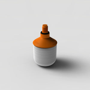 8mm Threaded Roller Marshmallow Tip, Orange Stem
