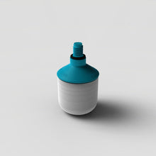 Load image into Gallery viewer, 8mm Threaded Roller Marshmallow Tip, Blue Stem