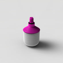 Load image into Gallery viewer, 8mm Threaded Roller Marshmallow Tip, Pink Stem